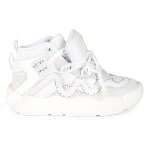 OFF WHITE Optic Chlorine leather and suede sneaker